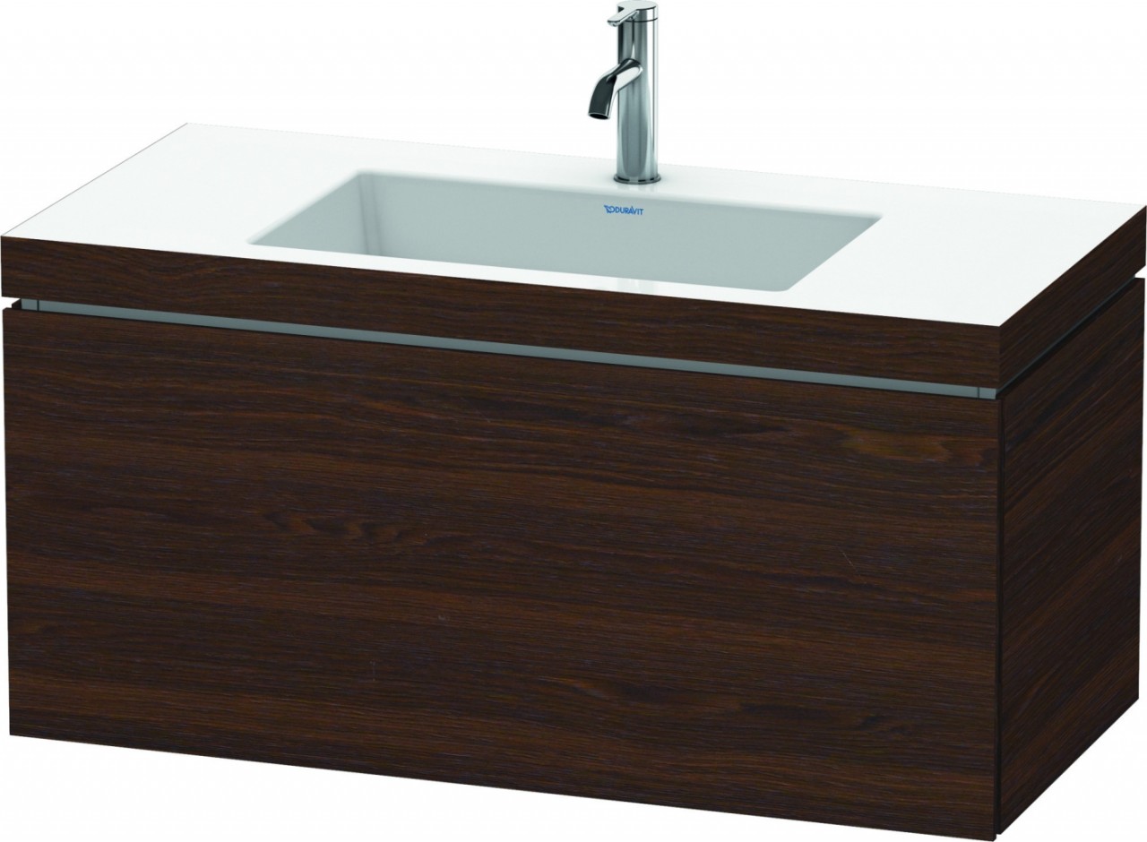 Duravit L-Cube c-bonded Set wandhängend Nussbaum gebürstet Matt 1000x480x500 mm - LC6918O6969 LC6918O6969 von Duravit