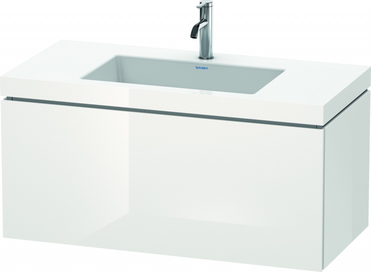 Duravit L-Cube c-bonded Set wandhängend Weiß Hochglanz 1000x480x500 mm - LC6918O8585 LC6918O8585 von Duravit