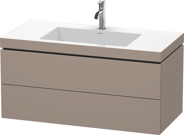 Duravit L-Cube c-bonded Set wandhängend Basalt Matt 1000x480x500 mm - LC6928O4343 LC6928O4343 von Duravit