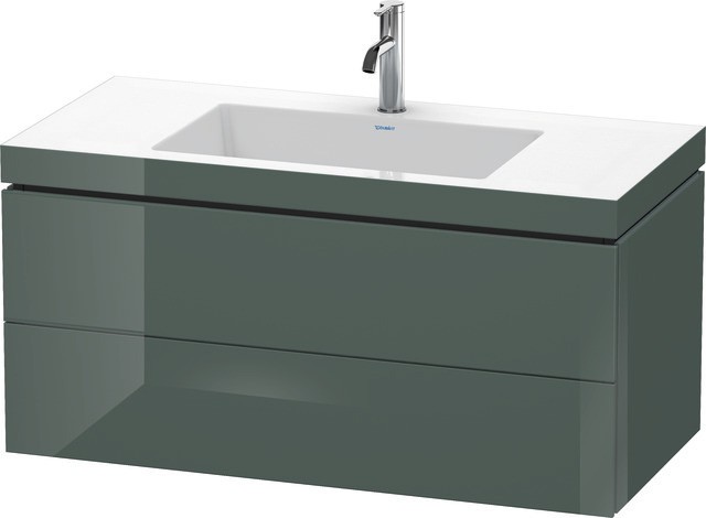 Duravit L-Cube c-bonded Set wandhängend Dolomiti Grau Hochglanz 1000x480x500 mm - LC6928O3838 LC6928O3838 von Duravit