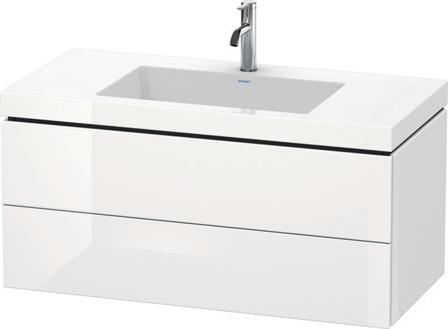 Duravit L-Cube c-bonded Set wandhängend Weiß Hochglanz 1000x480x500 mm - LC6928O8585 LC6928O8585 von Duravit