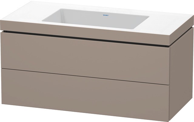 Duravit L-Cube c-bonded Set wandhängend Basalt Matt 1000x480x500 mm - LC6928N4343 LC6928N4343 von Duravit