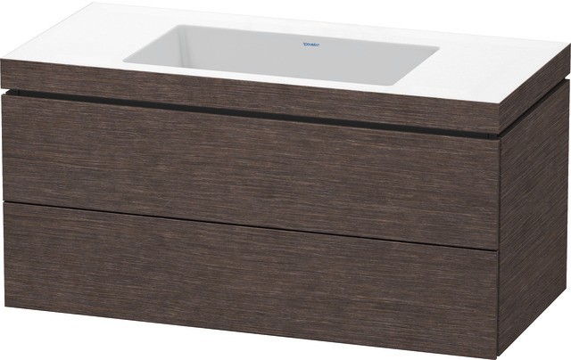 Duravit L-Cube c-bonded Set wandhängend Eiche dunkel gebürstet Matt 1000x480x500 mm - LC6928N7272 LC6928N7272 von Duravit