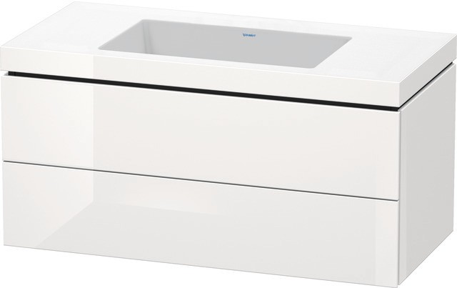 Duravit L-Cube c-bonded Set wandhängend Weiß Hochglanz 1000x480x500 mm - LC6928N8585 LC6928N8585 von Duravit