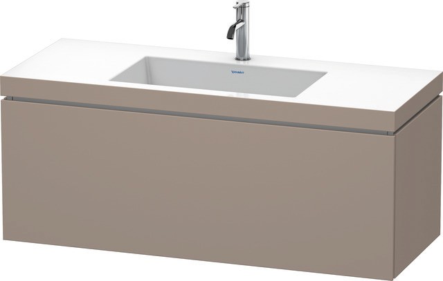 Duravit L-Cube c-bonded Set wandhängend Basalt Matt 1200x480x500 mm - LC6919O4343 LC6919O4343 von Duravit