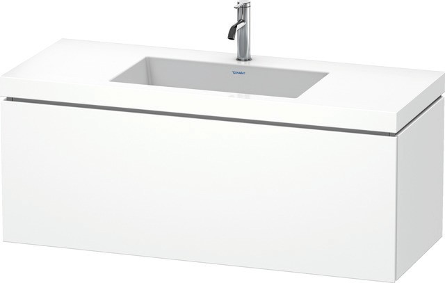 Duravit L-Cube c-bonded Set wandhängend Weiß Matt 1200x480x500 mm - LC6919O1818 LC6919O1818 von Duravit