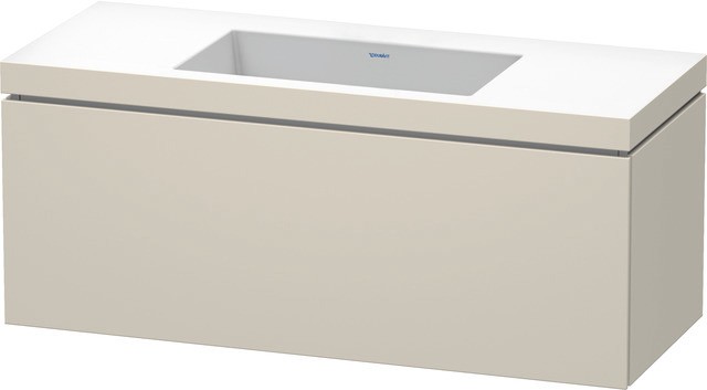 Duravit L-Cube c-bonded Set wandhängend Taupe Matt 1200x480x500 mm - LC6919N9191 LC6919N9191 von Duravit