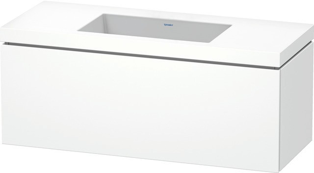 Duravit L-Cube c-bonded Set wandhängend Weiß Matt 1200x480x500 mm - LC6919N1818 LC6919N1818 von Duravit