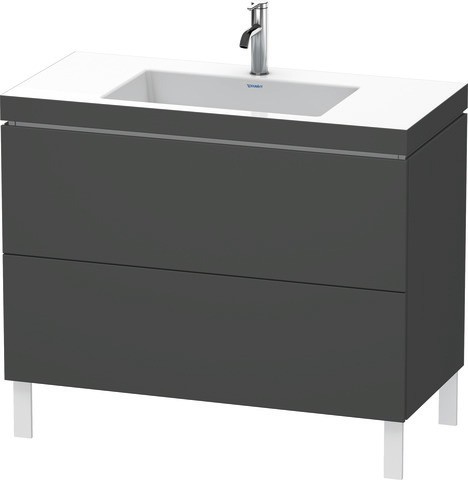 Duravit L-Cube c-bonded Set bodenstehend Graphit Matt 1000x480x698 mm - LC6938O4949 LC6938O4949 von Duravit