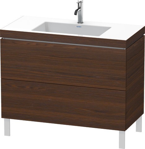 Duravit L-Cube c-bonded Set bodenstehend Nussbaum gebürstet Matt 1000x480x698 mm - LC6938O6969 LC6938O6969 von Duravit