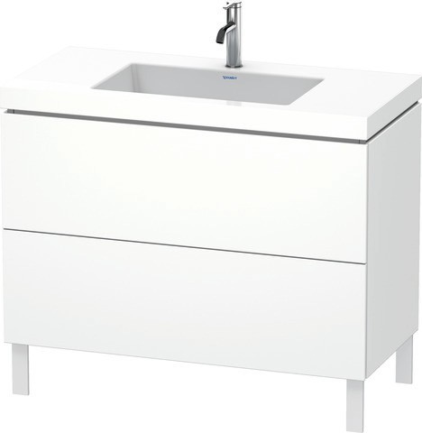 Duravit L-Cube c-bonded Set bodenstehend Weiß Matt 1000x480x698 mm - LC6938O1818 LC6938O1818 von Duravit