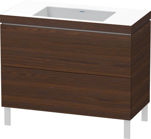 Duravit L-Cube c-bonded Set bodenstehend Nussbaum gebürstet Matt 1000x480x698 mm - LC6938N6969 LC6938N6969 von Duravit