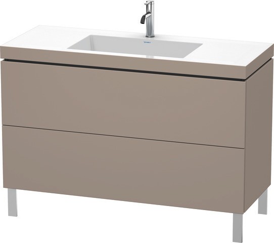 Duravit L-Cube c-bonded Set bodenstehend Basalt Matt 1200x480x698 mm - LC6939O4343 LC6939O4343 von Duravit