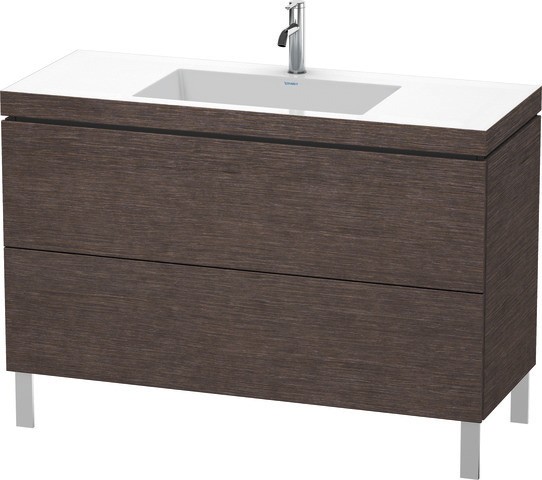 Duravit L-Cube c-bonded Set bodenstehend Eiche dunkel gebürstet Matt 1200x480x698 mm - LC6939O7272 LC6939O7272 von Duravit