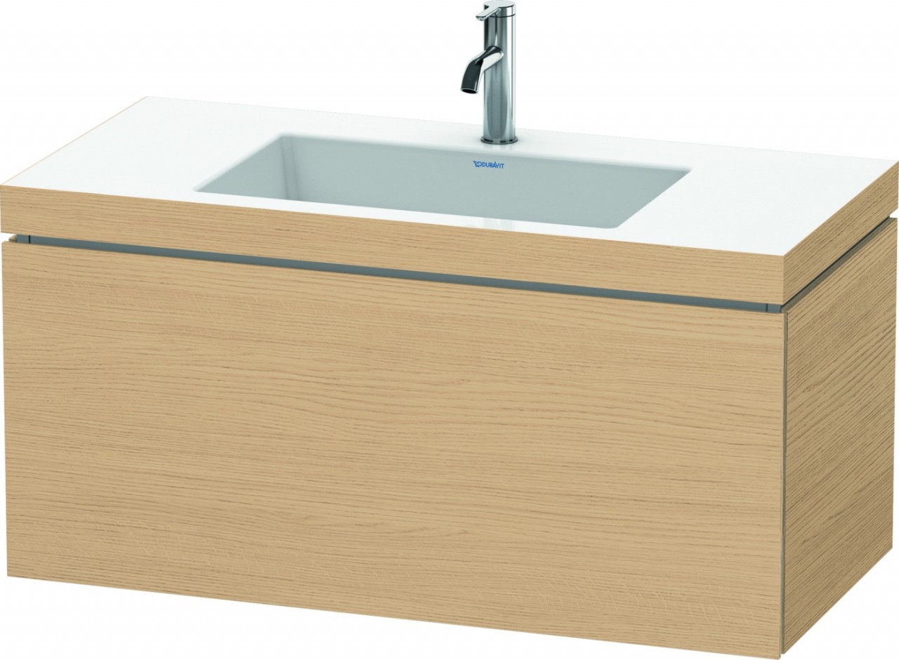 Duravit L-Cube c-bonded Set wandhängend Natur Eiche Matt 1000x480x500 mm - LC6918O3030 LC6918O3030 von Duravit