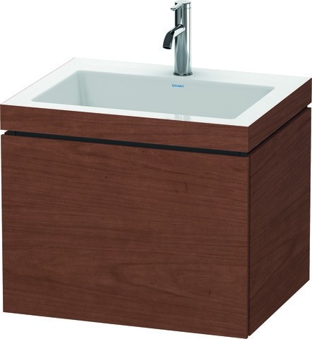 Duravit L-Cube c-bonded Set wandhängend Amerikanischer Nussbaum Matt 600x480x500 mm - LC6916O1313 LC6916O1313 von Duravit