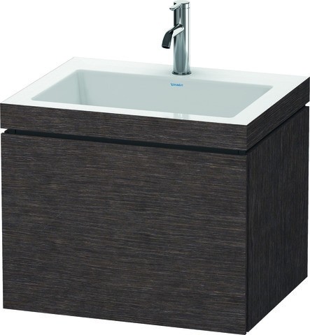 Duravit L-Cube c-bonded Set wandhängend Eiche dunkel gebürstet Matt 600x480x500 mm - LC6916O7272 LC6916O7272 von Duravit