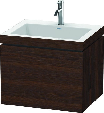 Duravit L-Cube c-bonded Set wandhängend Nussbaum gebürstet Matt 600x480x500 mm - LC6916O6969 LC6916O6969 von Duravit