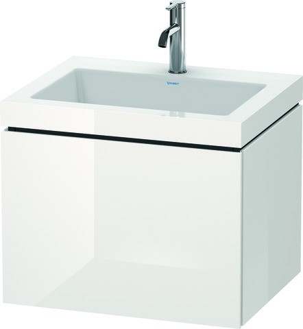 Duravit L-Cube c-bonded Set wandhängend Weiß Hochglanz 600x480x500 mm - LC6916O8585 LC6916O8585 von Duravit