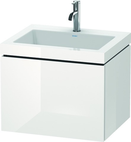 Duravit L-Cube c-bonded Set wandhängend Weiß Hochglanz 600x480x500 mm - LC6916O2222 LC6916O2222 von Duravit