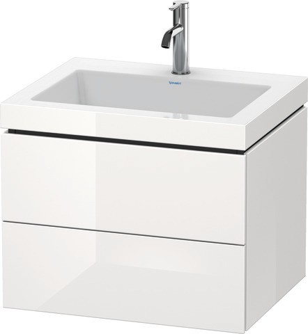 Duravit L-Cube c-bonded Set wandhängend Weiß Hochglanz 600x480x500 mm - LC6926O8585 LC6926O8585 von Duravit