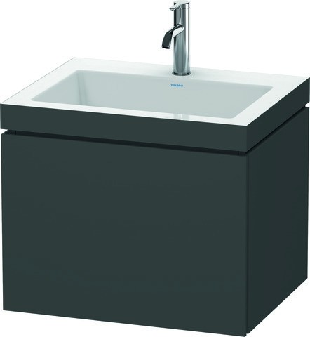 Duravit L-Cube c-bonded Set wandhängend Amerikanischer Nussbaum Matt 600x480x500 mm - LC6916N1313 LC6916N1313 von Duravit