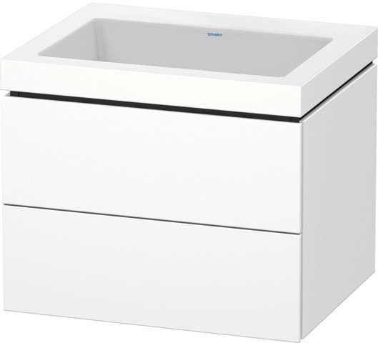 Duravit L-Cube c-bonded Set wandhängend Weiß Matt 600x480x500 mm - LC6926N1818 LC6926N1818 von Duravit