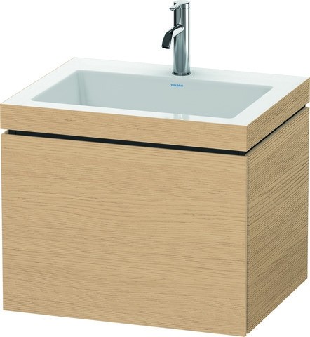 Duravit L-Cube c-bonded Set wandhängend Natur Eiche Matt 600x480x500 mm - LC6916O3030 LC6916O3030 von Duravit