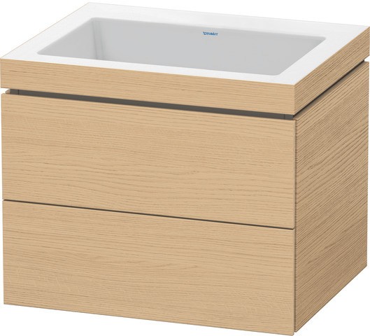 Duravit L-Cube c-bonded Set wandhängend Natur Eiche Matt 600x480x500 mm - LC6926N3030 LC6926N3030 von Duravit