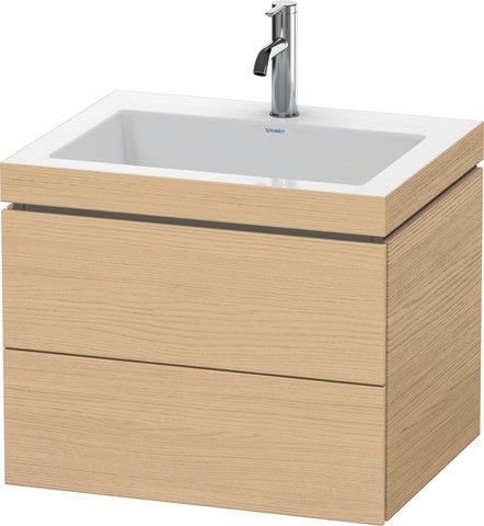 Duravit L-Cube c-bonded Set wandhängend Natur Eiche Matt 600x480x500 mm - LC6926O3030 LC6926O3030 von Duravit