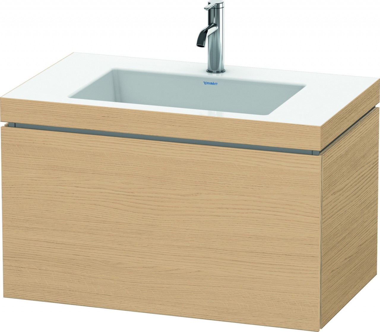 Duravit L-Cube c-bonded Set wandhängend Natur Eiche Matt 800x480x500 mm - LC6917O3030 LC6917O3030 von Duravit