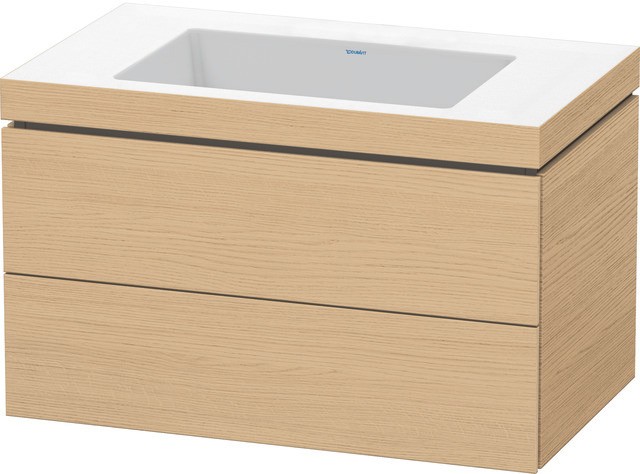 Duravit L-Cube c-bonded Set wandhängend Natur Eiche Matt 800x480x500 mm - LC6927N3030 LC6927N3030 von Duravit