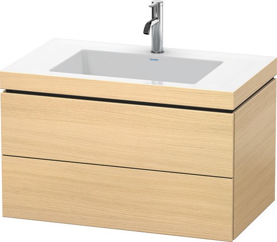 Duravit L-Cube c-bonded Set wandhängend Mediterrane Eiche Matt 800x480x500 mm - LC6927O7171 LC6927O7171 von Duravit