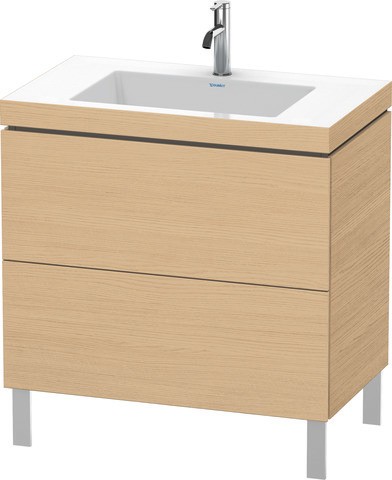 Duravit L-Cube c-bonded Set bodenstehend Natur Eiche Matt 800x480x698 mm - LC6937O3030 LC6937O3030 von Duravit