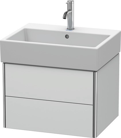 Duravit XSquare Waschtischunterbau wandhängend Weiß Seidenmatt 584x460x397 mm - XS419303636 XS419303636 von Duravit