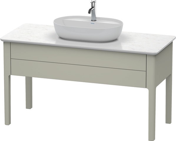 Duravit Luv Konsolenwaschtischunterbau bodenstehend Taupe Seidenmatt 1338x570x743 mm - LU956106060 LU956106060 von Duravit