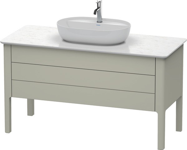 Duravit Luv Konsolenwaschtischunterbau bodenstehend Taupe Seidenmatt 1338x570x743 mm - LU956606060 LU956606060 von Duravit