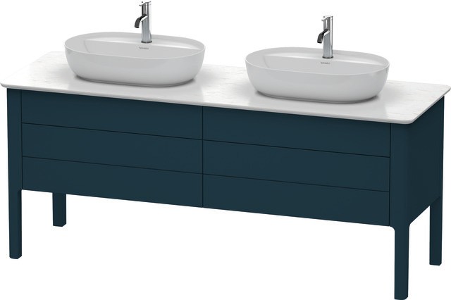 Duravit Luv Konsolenwaschtischunterbau bodenstehend Nachtblau Seidenmatt 1733x570x743 mm - LU9567B98 LU9567B9898 von Duravit