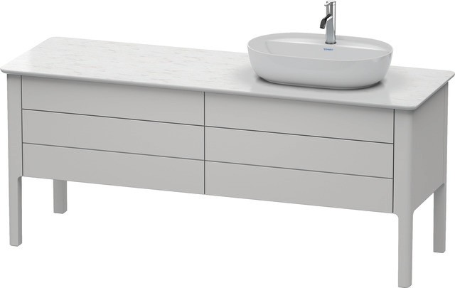 Duravit Luv Konsolenwaschtischunterbau bodenstehend Nordic Weiß Seidenmatt 1733x570x743 mm - LU9568R LU9568R3939 von Duravit