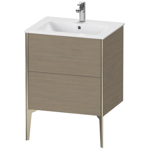 Duravit XViu Waschtischunterbau bodenstehend Eiche Terra Matt 610x480x594 mm - XV44810B135 XV44810B135 von Duravit