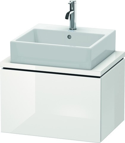 Duravit L-Cube Konsolenwaschtischunterbau wandhängend Weiß Hochglanz 620x477x400 mm - LC580008585 LC580008585 von Duravit