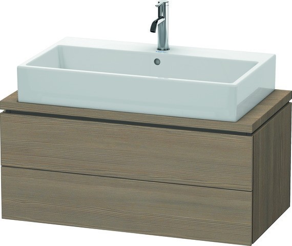 Duravit L-Cube Konsolenwaschtischunterbau wandhängend Eiche Terra Matt 920x477x400 mm - LC580803535 LC580803535 von Duravit