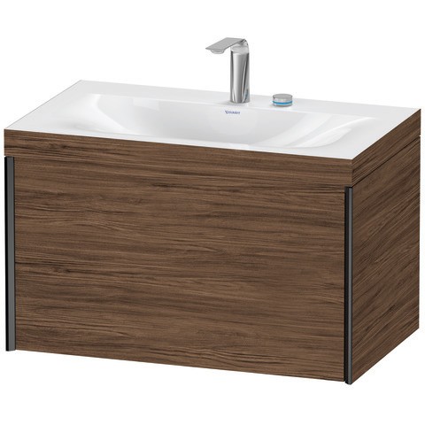 Duravit XViu c-bonded Set wandhängend Nussbaum dunkel Matt 800x480x503 mm - XV4610EB221C XV4610EB221C von Duravit