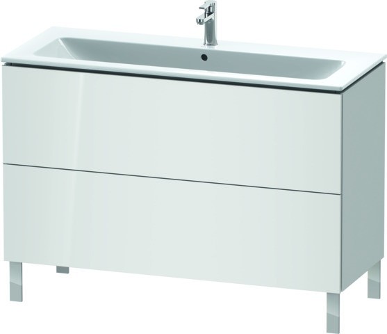 Duravit L-Cube Waschtischunterbau bodenstehend Weiß Hochglanz 1220x481x704 mm - LC662808585 LC662808585 von Duravit