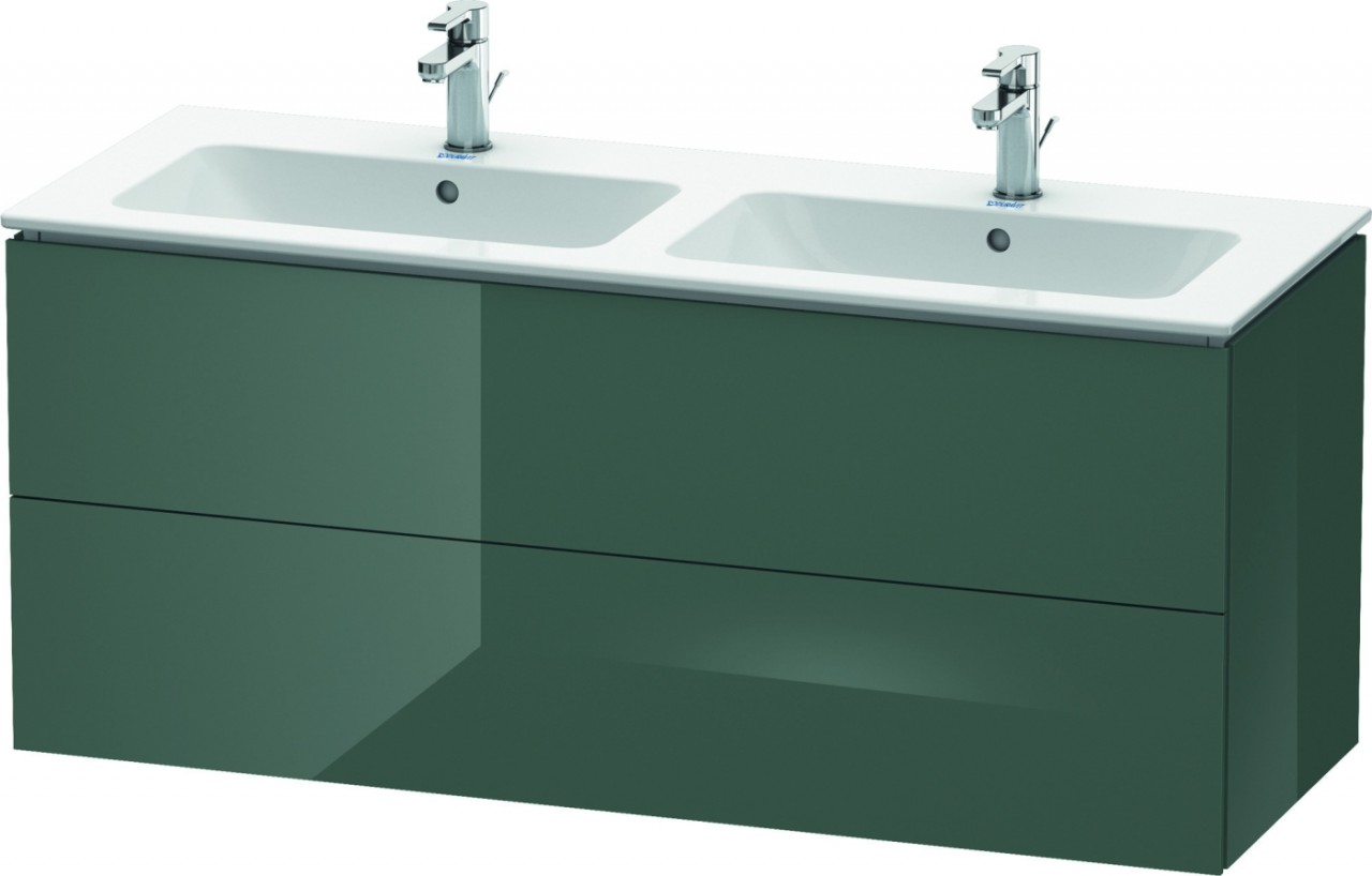 Duravit L-Cube Waschtischunterbau wandhängend Dolomiti Grau Hochglanz 1290x481x550 mm - LC625803838 LC625803838 von Duravit