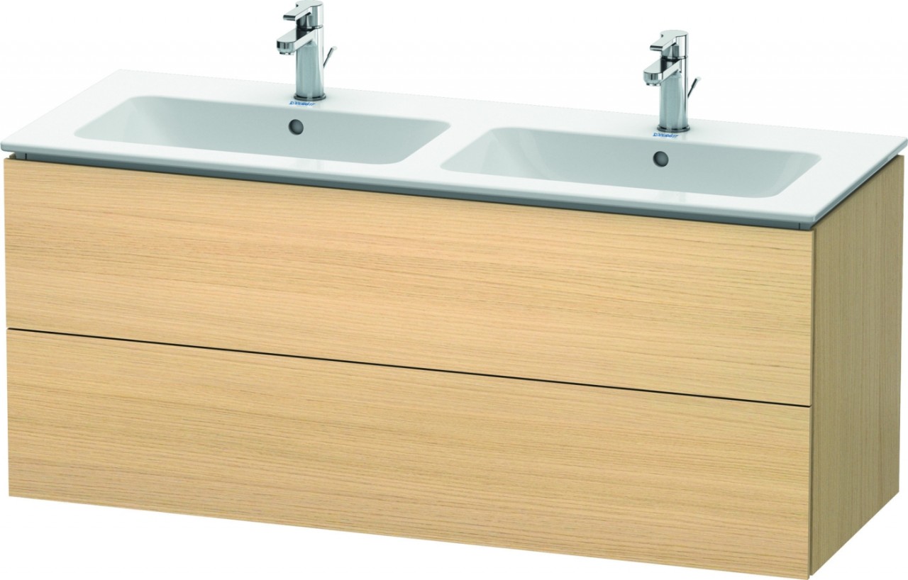 Duravit L-Cube Waschtischunterbau wandhängend Mediterrane Eiche Matt 1290x481x550 mm - LC625807171 LC625807171 von Duravit