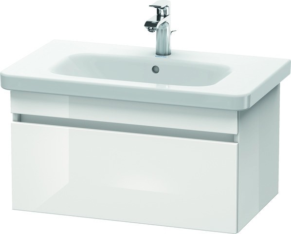 Duravit DuraStyle Waschtischunterbau wandhängend Nussbaum dunkel & Basalt Matt 730x448x398 mm - DS63 DS638102143 von Duravit