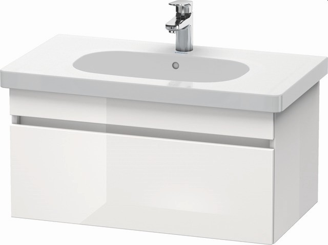 Duravit DuraStyle Waschtischunterbau wandhängend Natur Eiche & Weiß Matt 800x453x398 mm - DS63840301 DS638403018 von Duravit