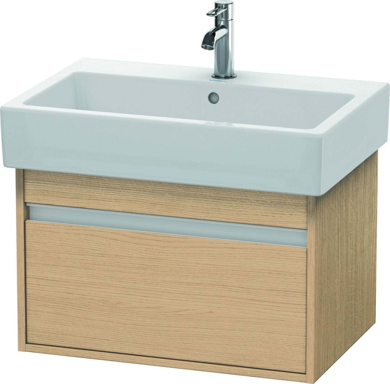 Duravit Ketho Waschtischunterbau wandhängend Natur Eiche Matt 650x440x410 mm - KT668403030 KT668403030 von Duravit