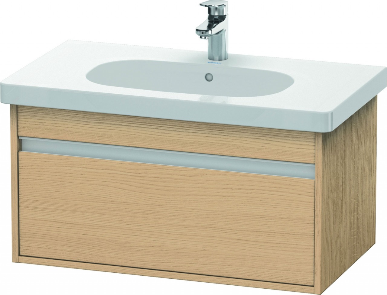 Duravit Ketho Waschtischunterbau wandhängend Natur Eiche Matt 800x455x410 mm - KT666703030 KT666703030 von Duravit